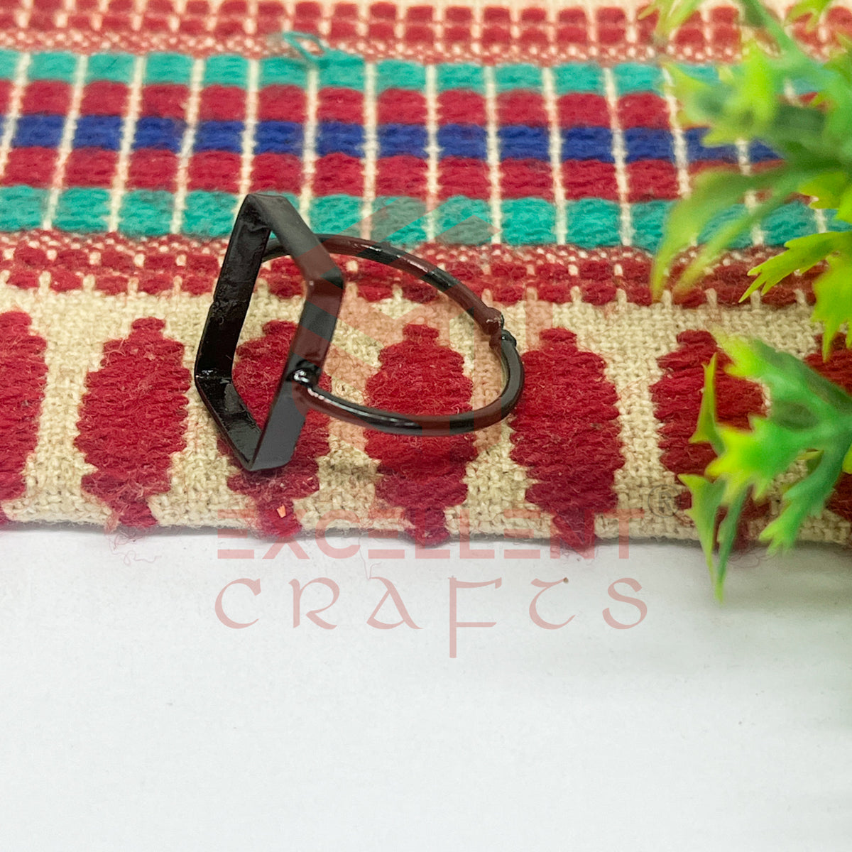 10x17mm Rectangle Brass Finger Ring