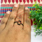4x7mm Rectangle Brass Finger Ring