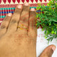 4x7mm Rectangle Brass Finger Ring