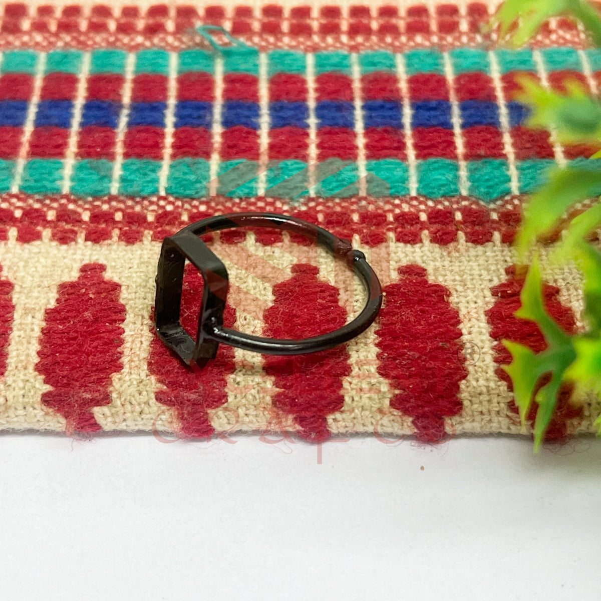 6x12mm Rectangle Brass Finger Ring