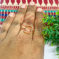 8x15mm Rectangle Brass Finger Ring