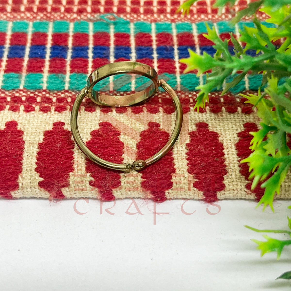12mm Round Brass Finger Ring