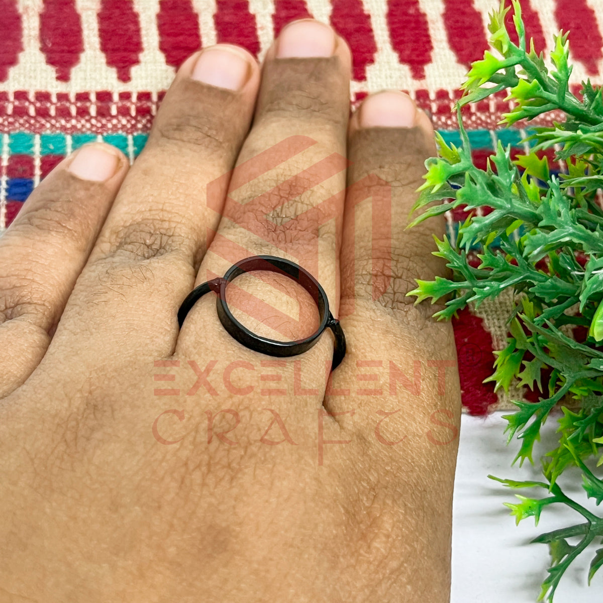 12mm Round Brass Finger Ring