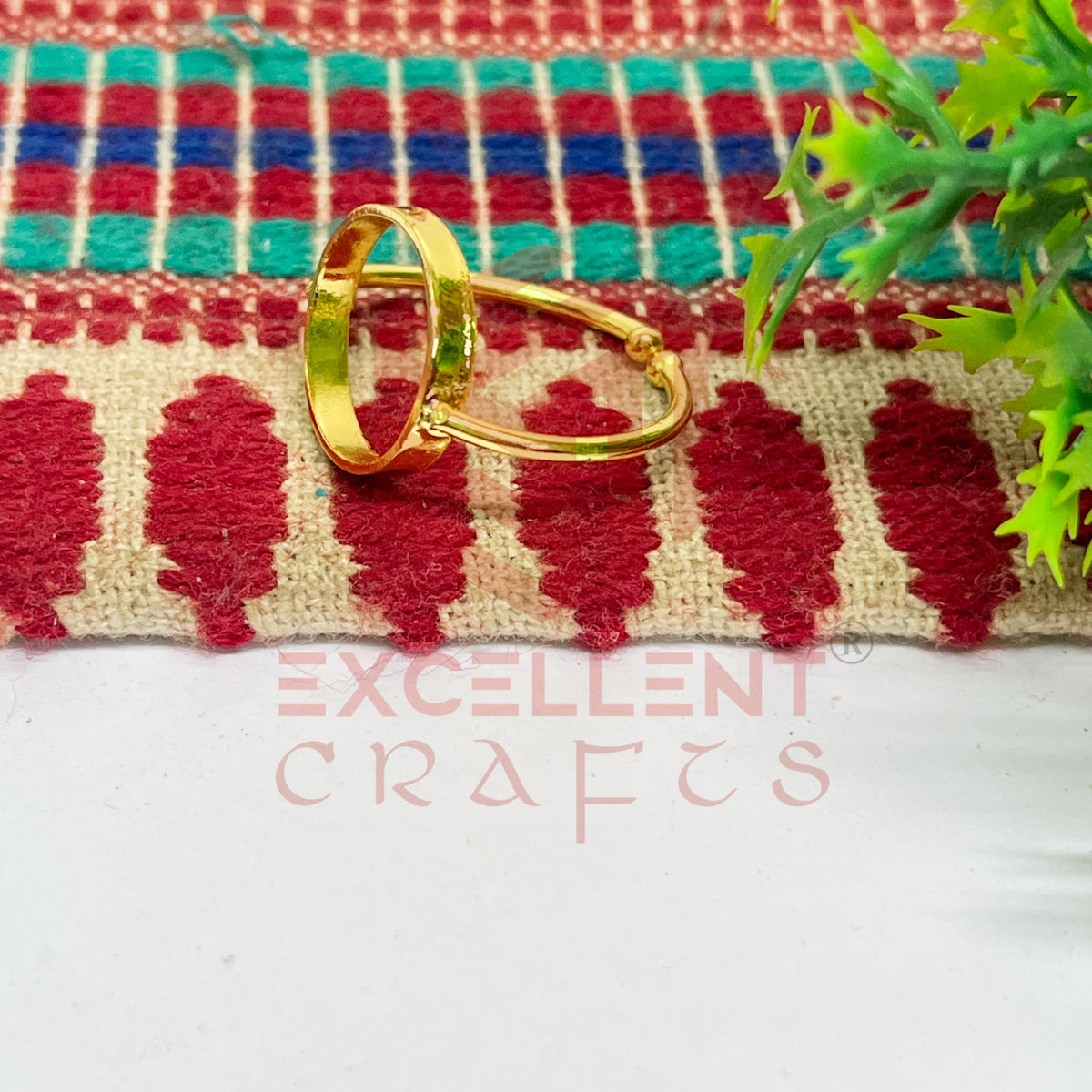 12mm Round Brass Finger Ring