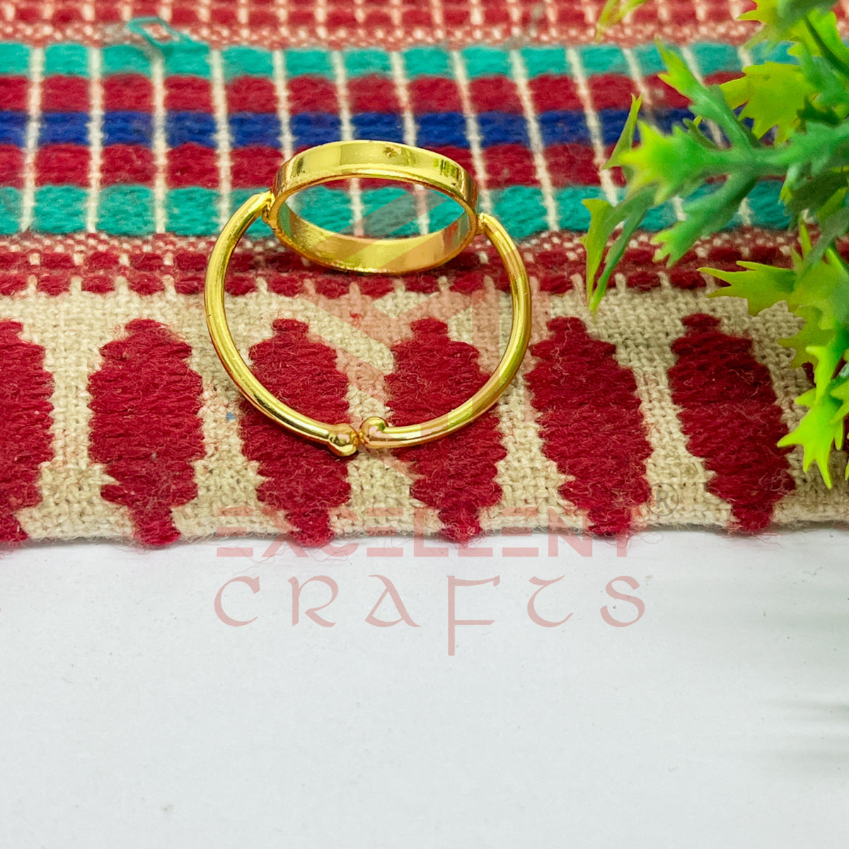 12mm Round Brass Finger Ring