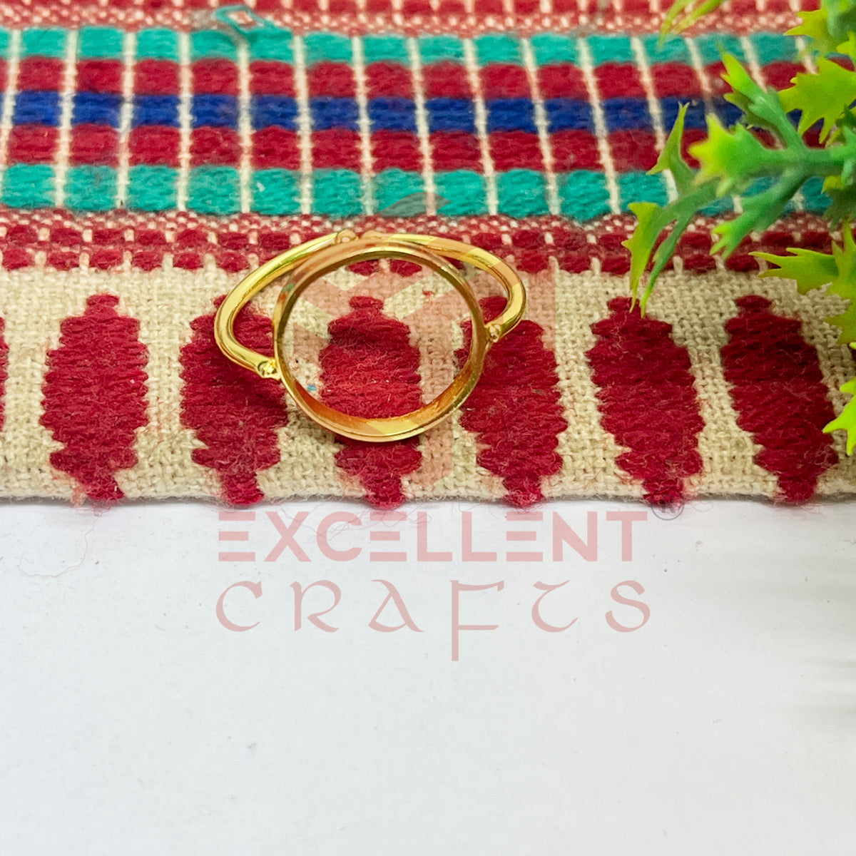 12mm Round Brass Finger Ring