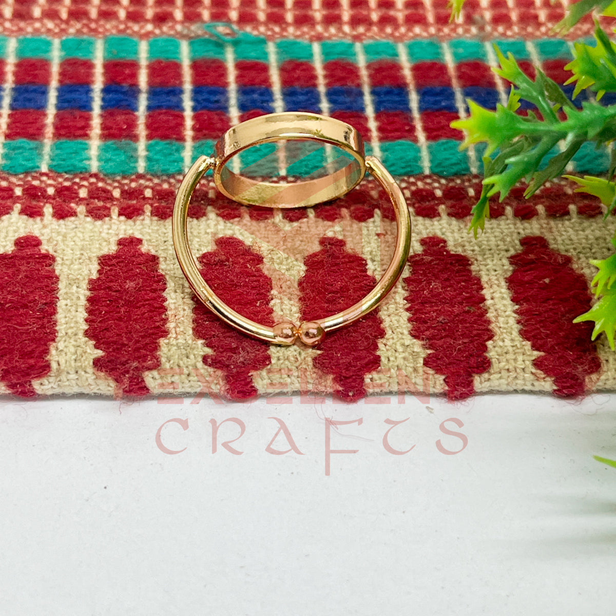 12mm Round Brass Finger Ring