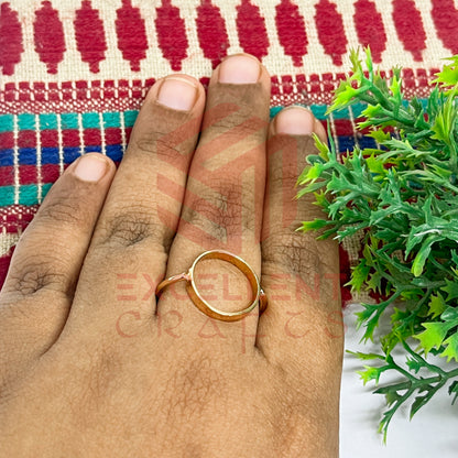 12mm Round Brass Finger Ring