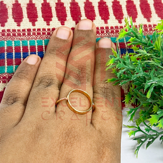 12mm Round Brass Finger Ring