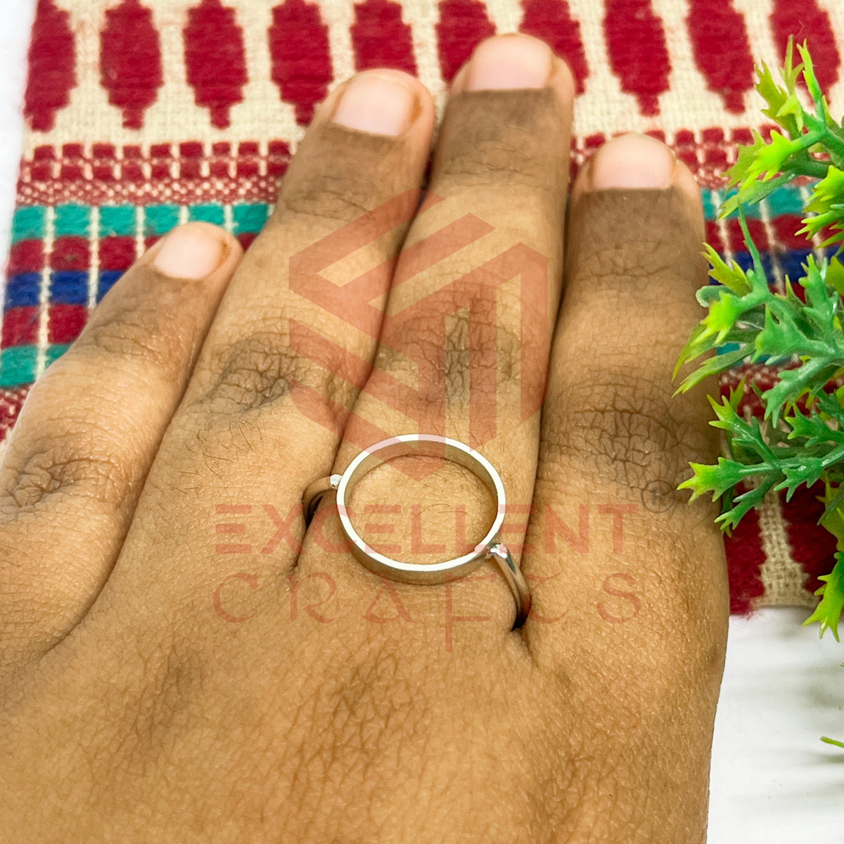 12mm Round Brass Finger Ring