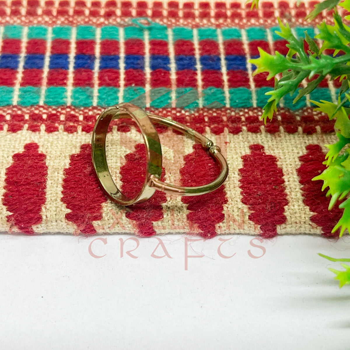 14mm Round Brass Finger Ring
