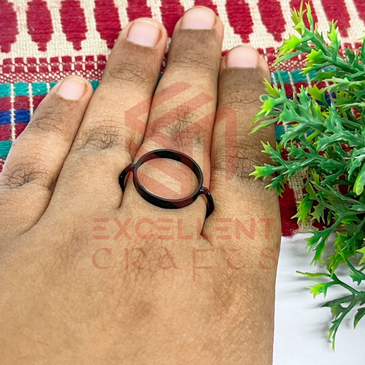 14mm Round Brass Finger Ring