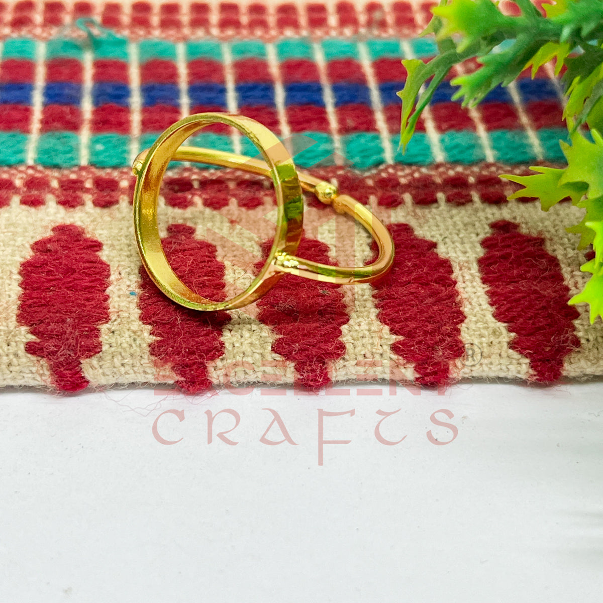 14mm Round Brass Finger Ring