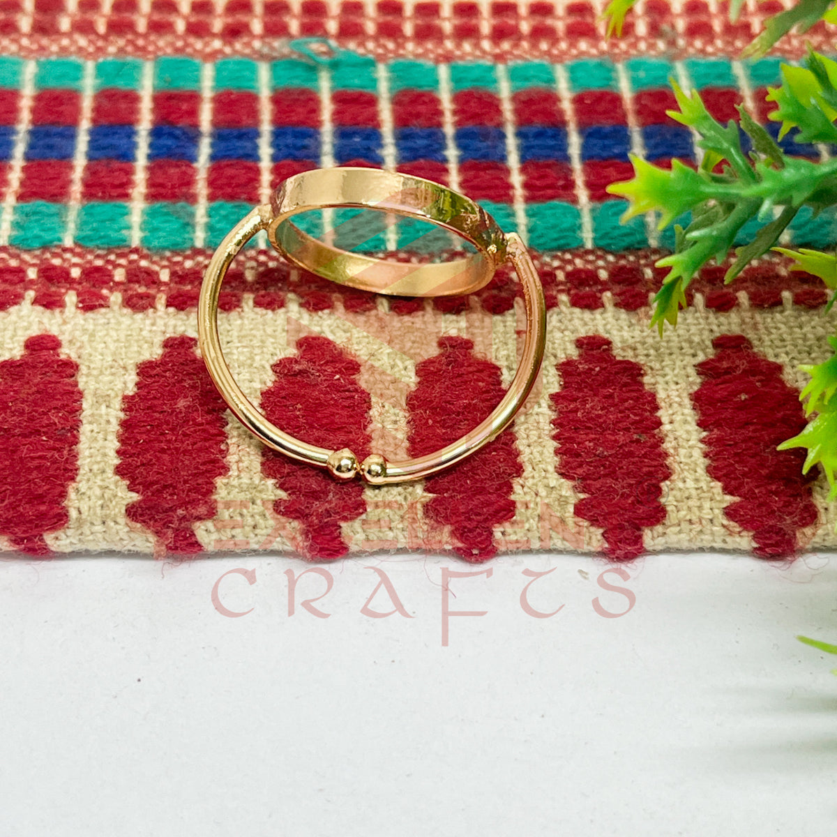 14mm Round Brass Finger Ring