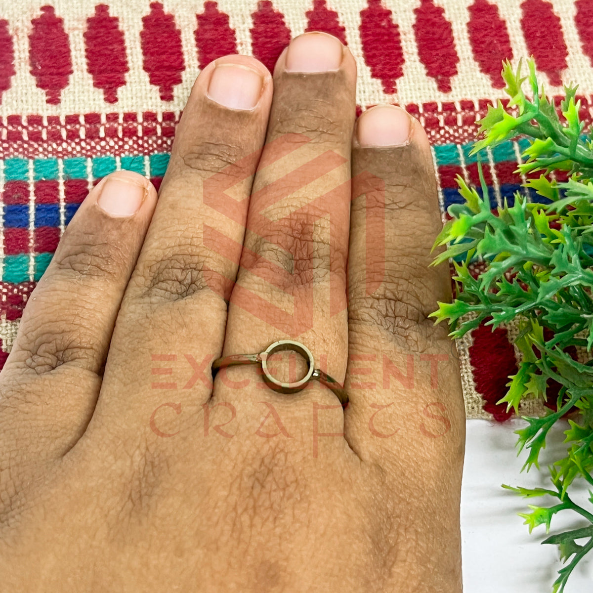 4mm Round Brass Finger Ring