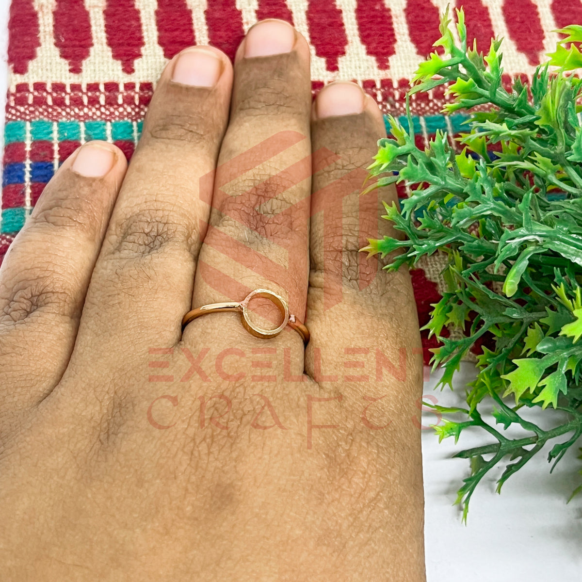 4mm Round Brass Finger Ring