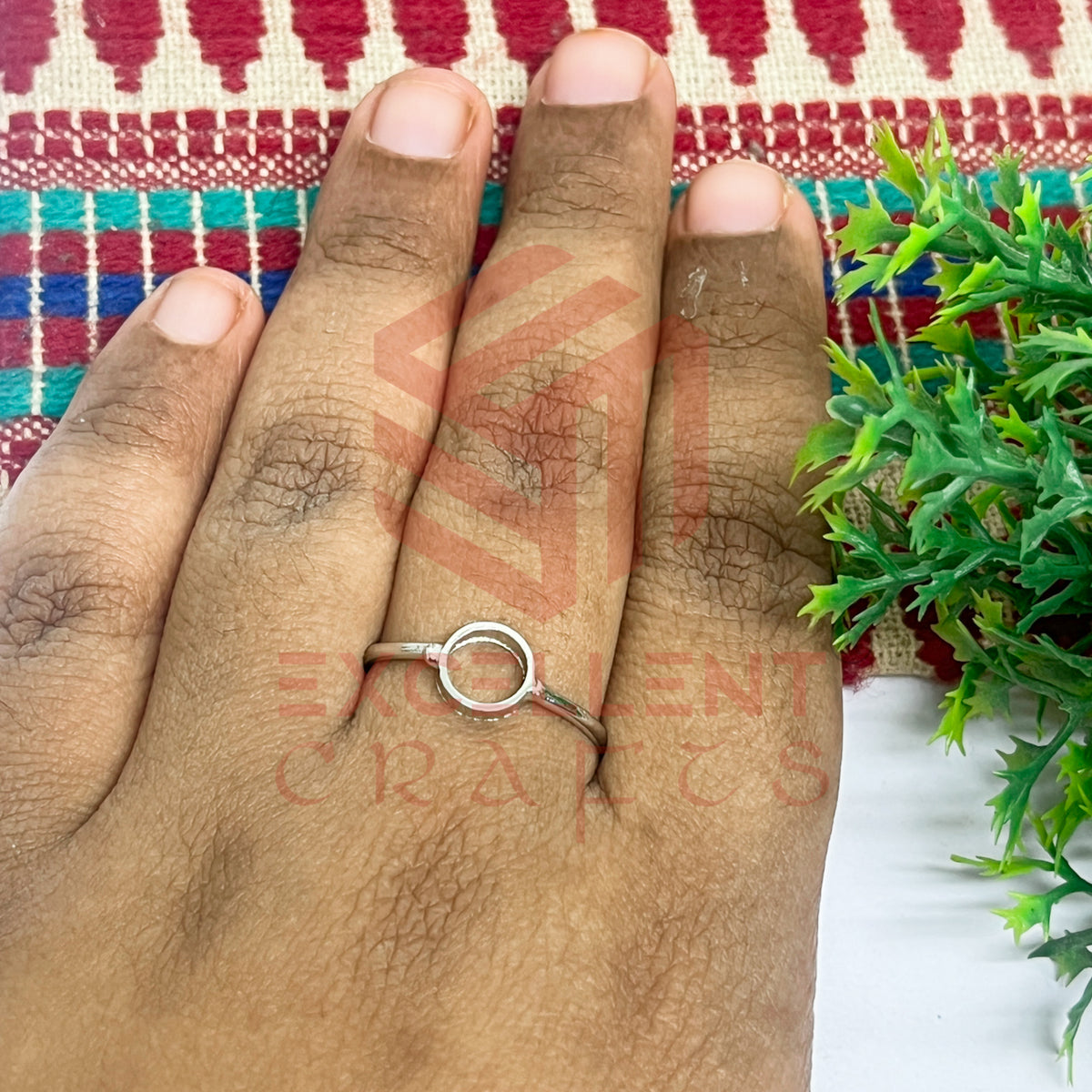 4mm Round Brass Finger Ring