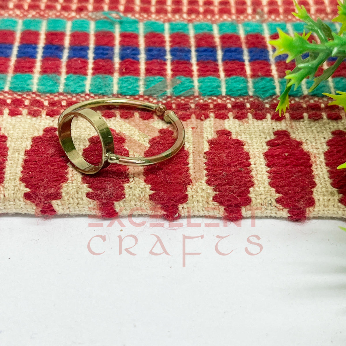 8mm Round Brass Finger Ring