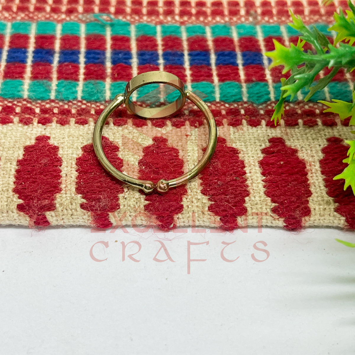 8mm Round Brass Finger Ring