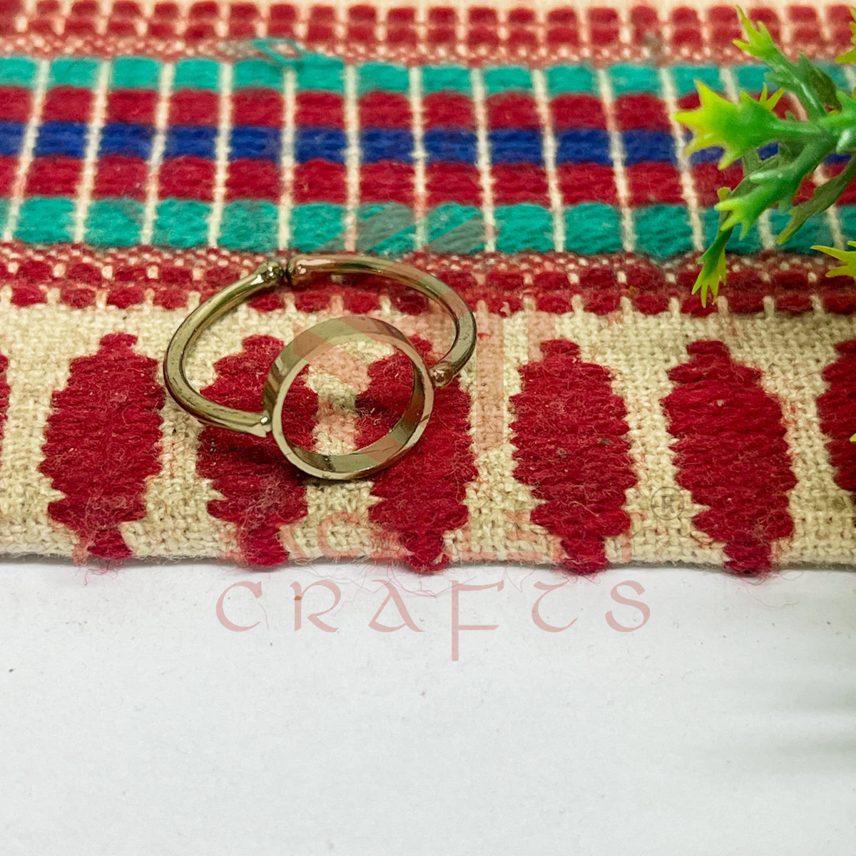 8mm Round Brass Finger Ring