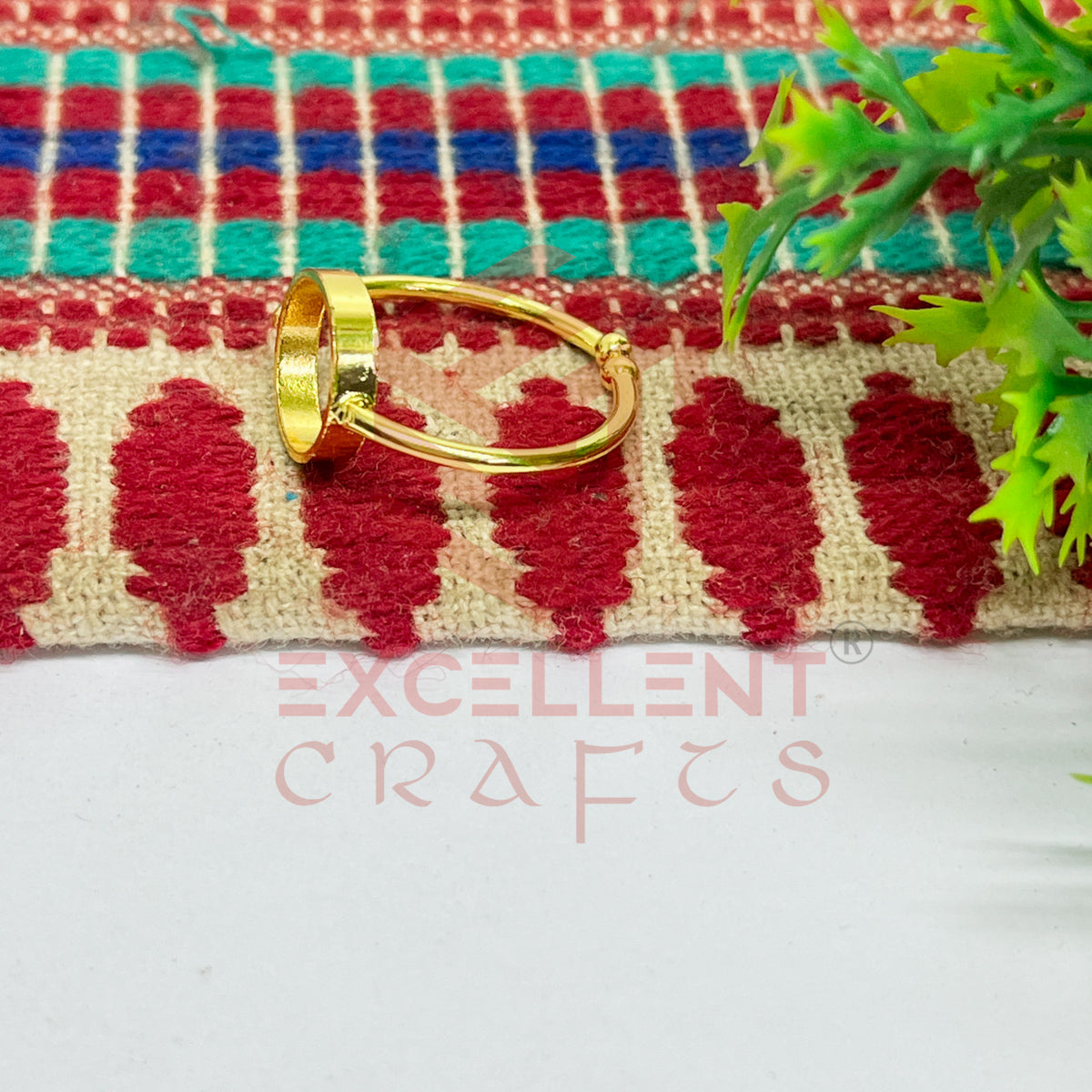 8mm Round Brass Finger Ring