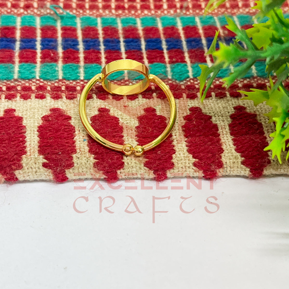 8mm Round Brass Finger Ring