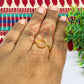 8mm Round Brass Finger Ring