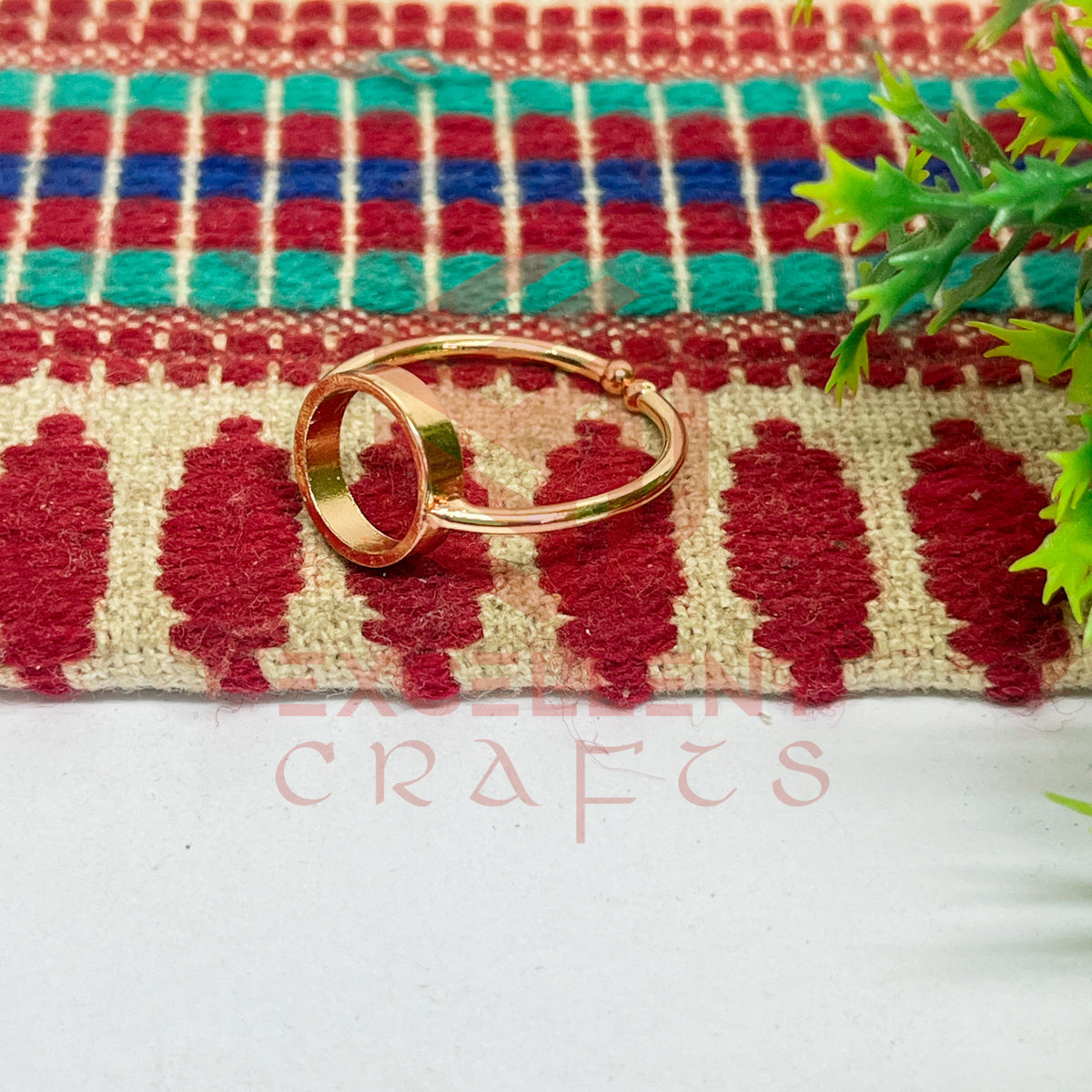 8mm Round Brass Finger Ring