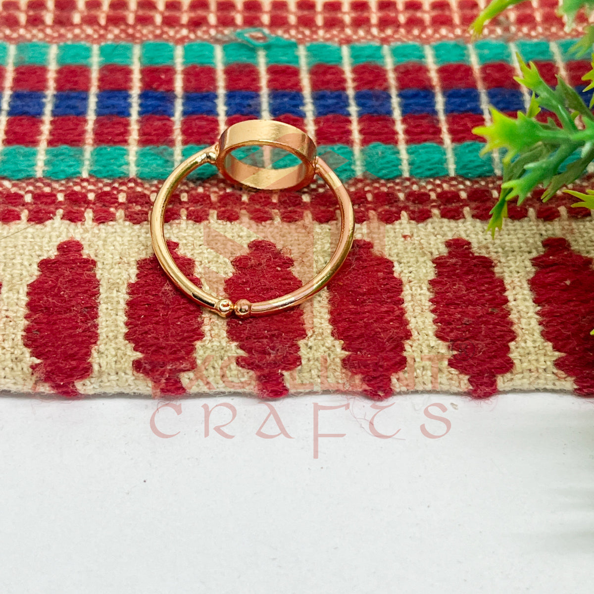 8mm Round Brass Finger Ring