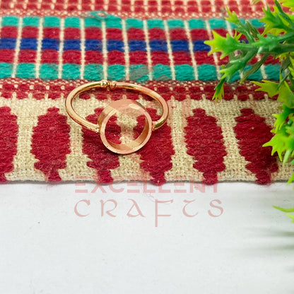 8mm Round Brass Finger Ring