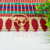8mm Round Brass Finger Ring
