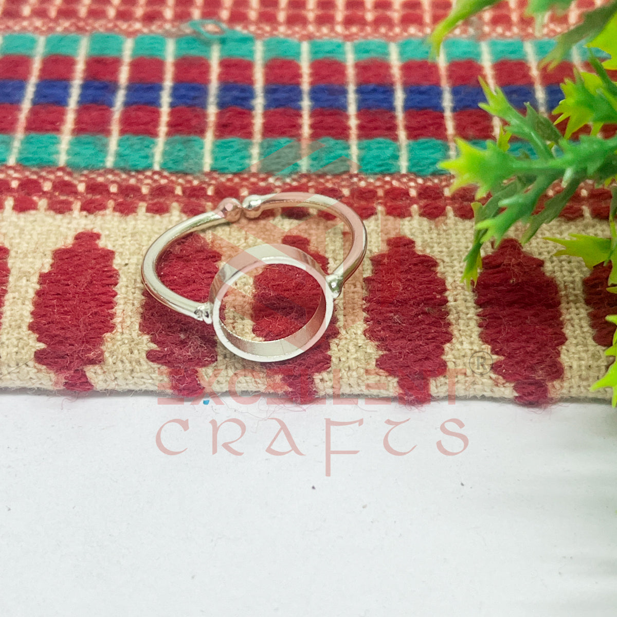 8mm Round Brass Finger Ring