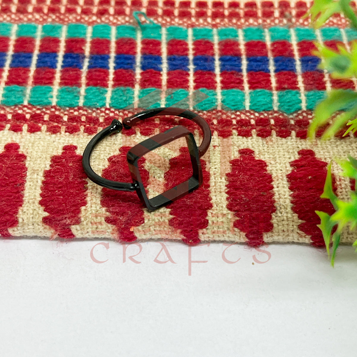 10x10mm Square Brass Finger Ring