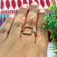 12x12mm Square Brass Finger Ring