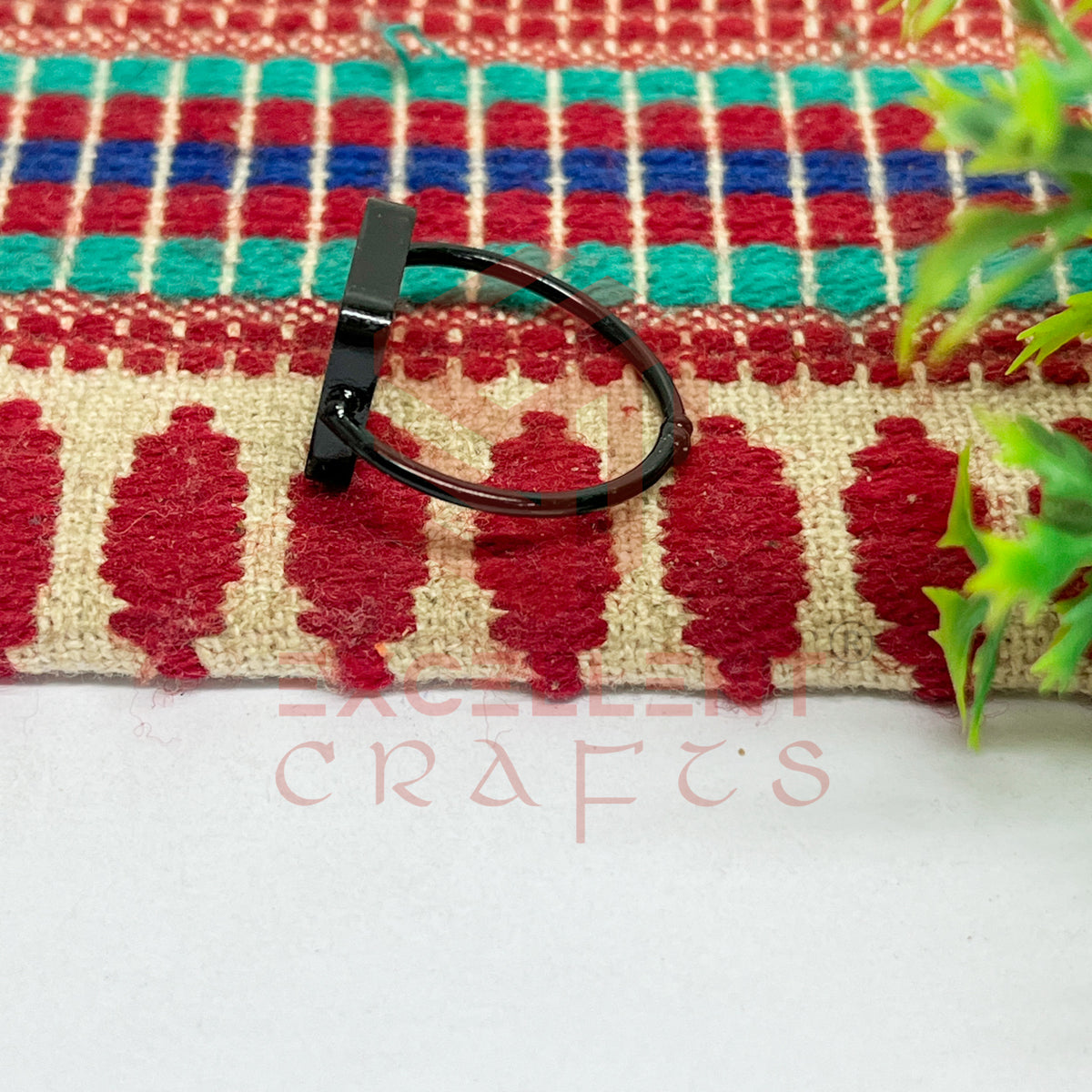 12x12mm Square Brass Finger Ring