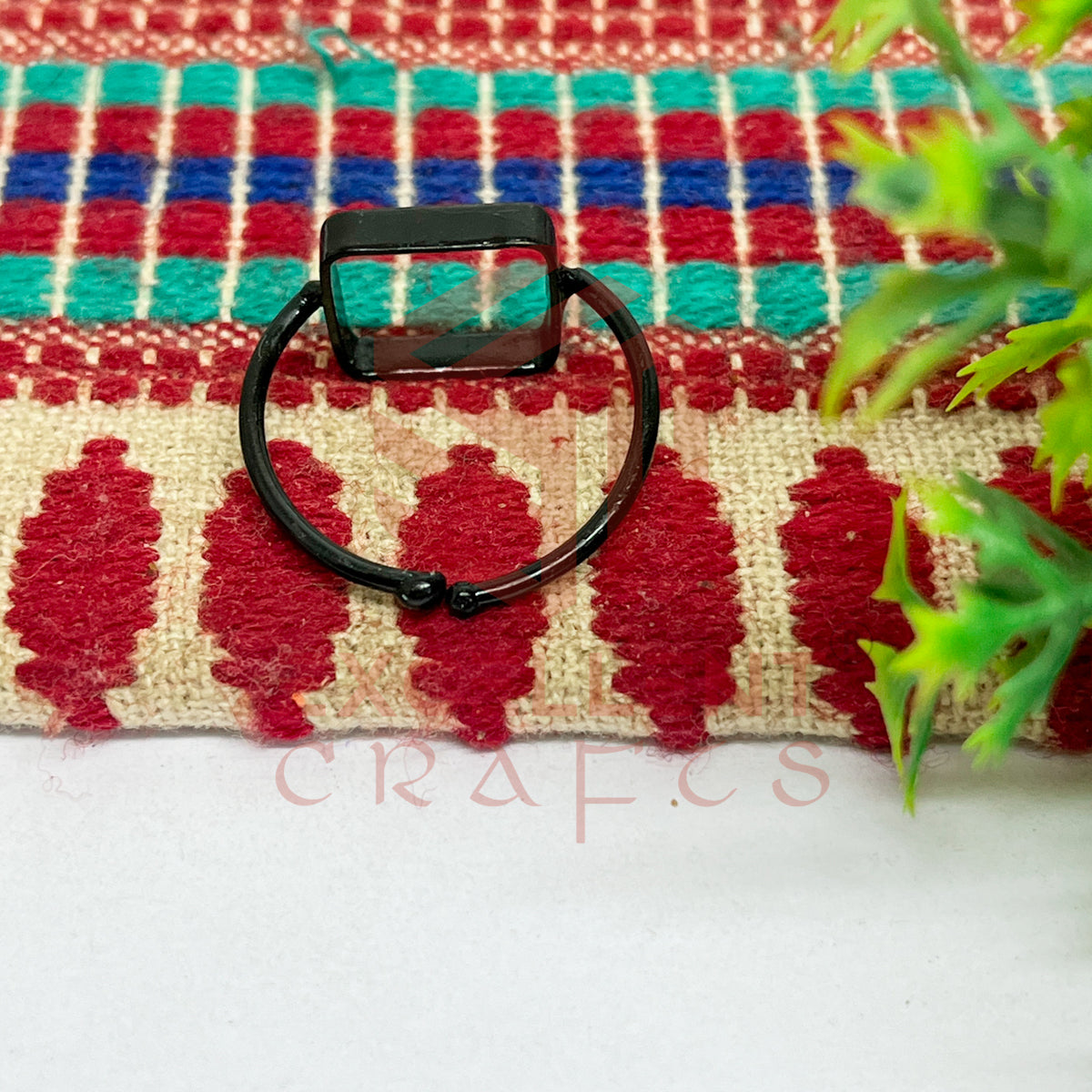 12x12mm Square Brass Finger Ring
