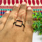 12x12mm Square Brass Finger Ring