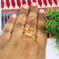 12x12mm Square Brass Finger Ring