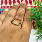 14x14mm Square Brass Finger Ring
