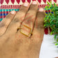 14x14mm Square Brass Finger Ring