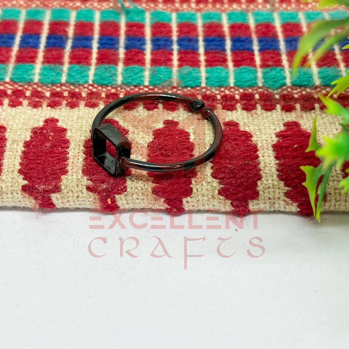 4x4mm Square Brass Finger Ring