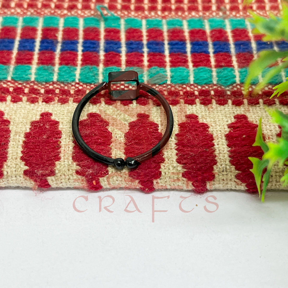 4x4mm Square Brass Finger Ring