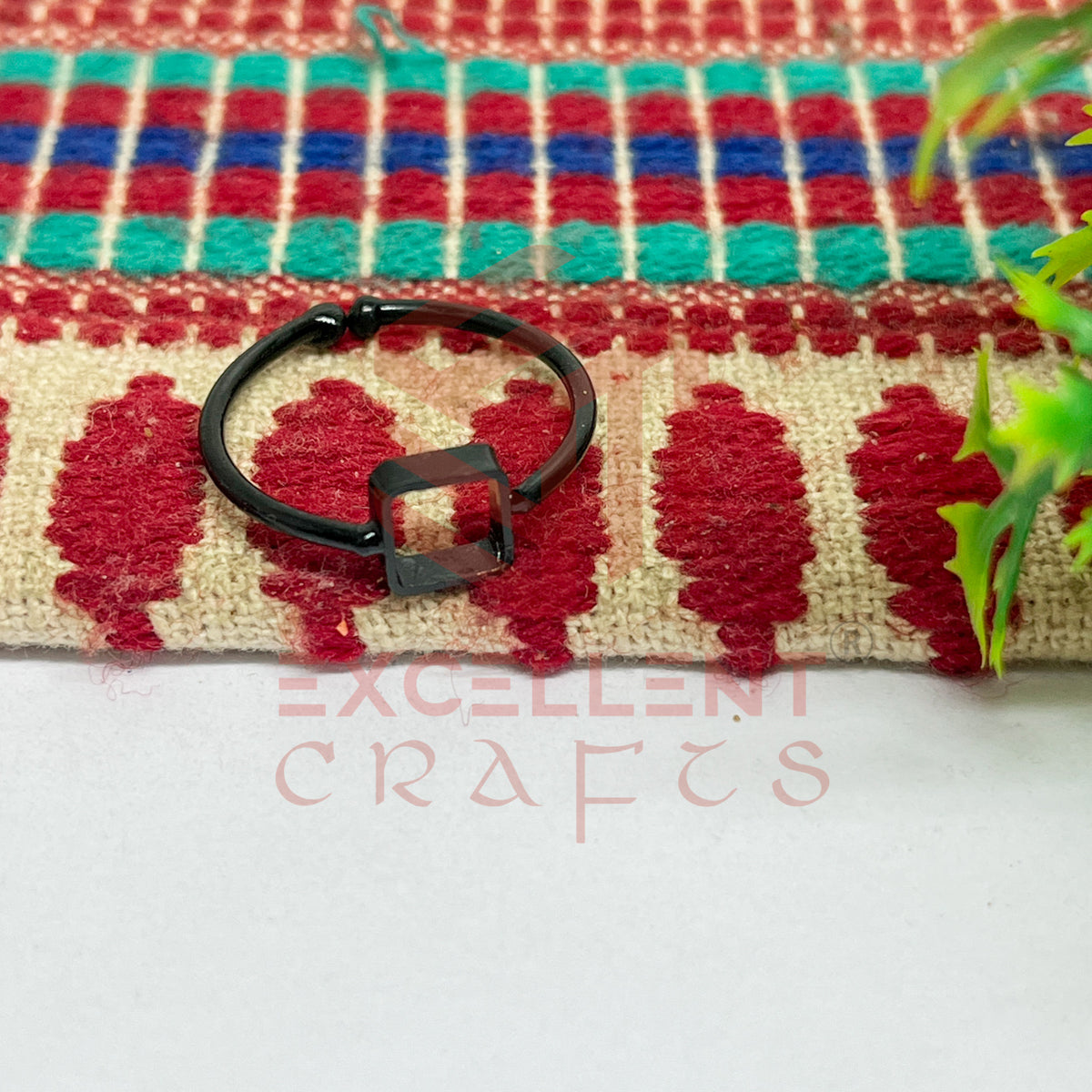 4x4mm Square Brass Finger Ring