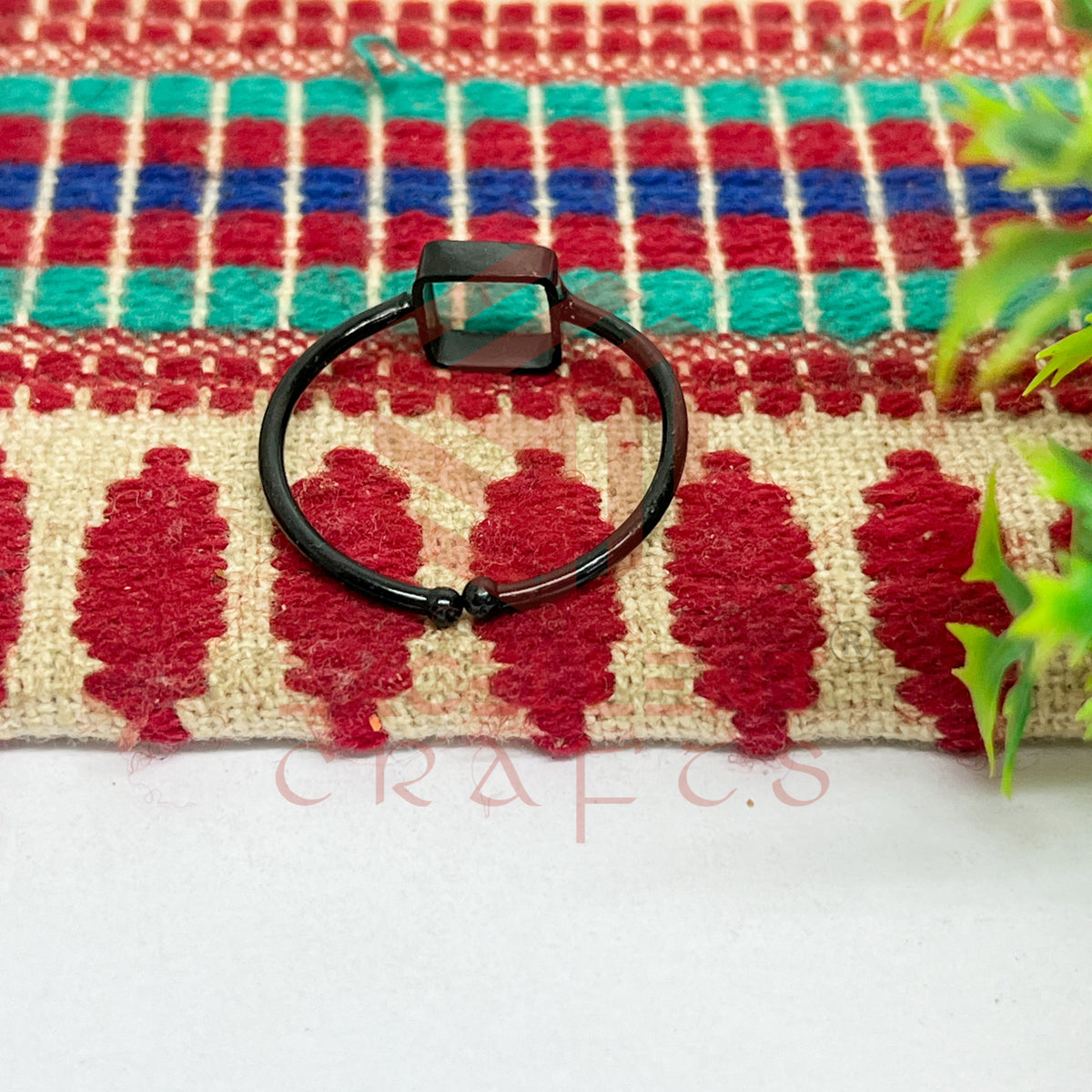 6x6mm Square Brass Finger Ring