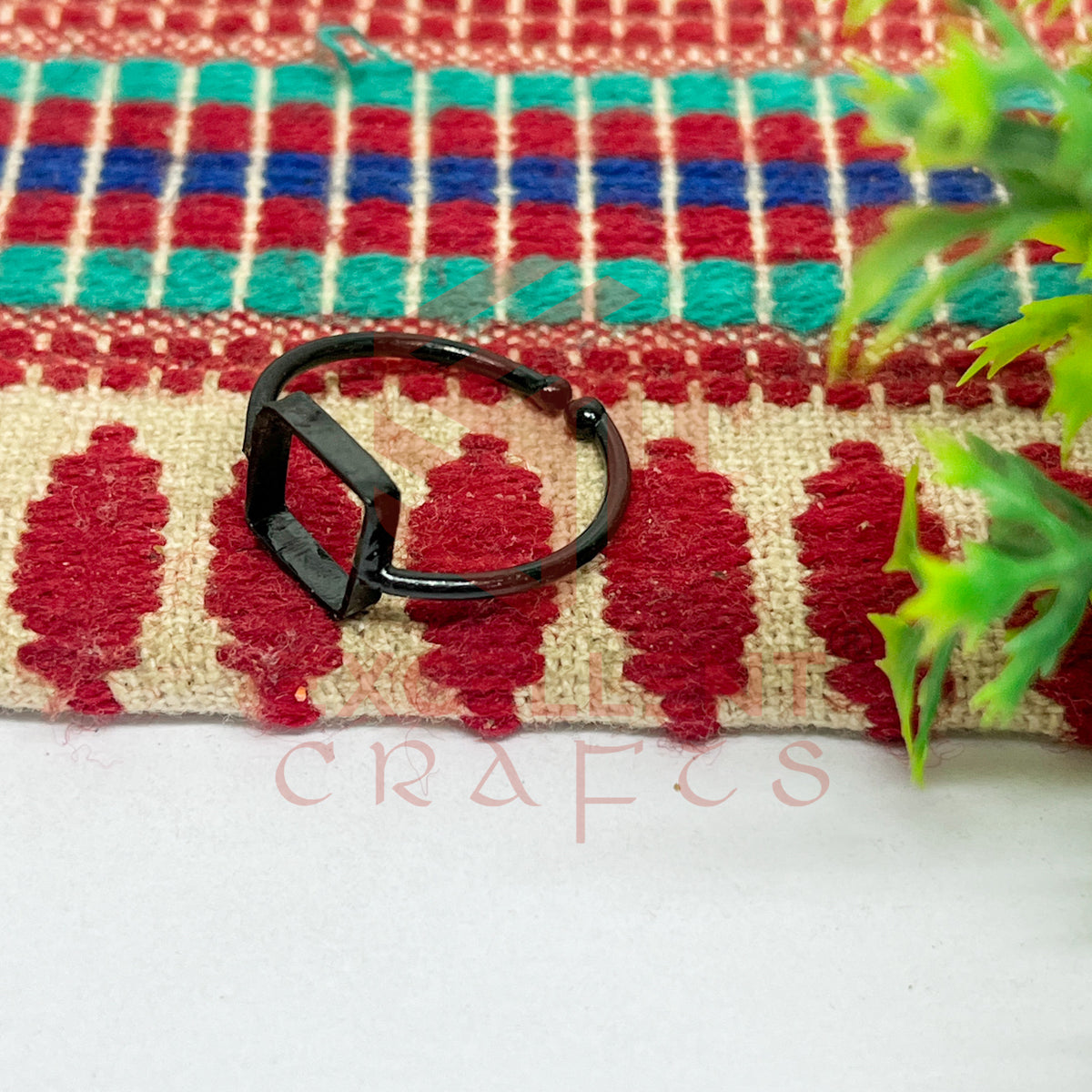 8x8mm Square Brass Finger Ring