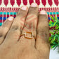 8x8mm Square Brass Finger Ring