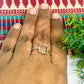 8x8mm Square Brass Finger Ring