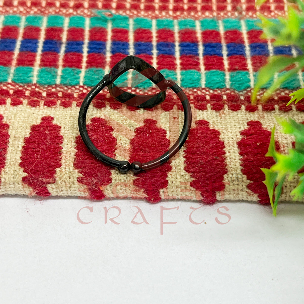 10x15mm Teardrop Brass Finger Ring