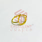 10x15mm Teardrop Brass Finger Ring