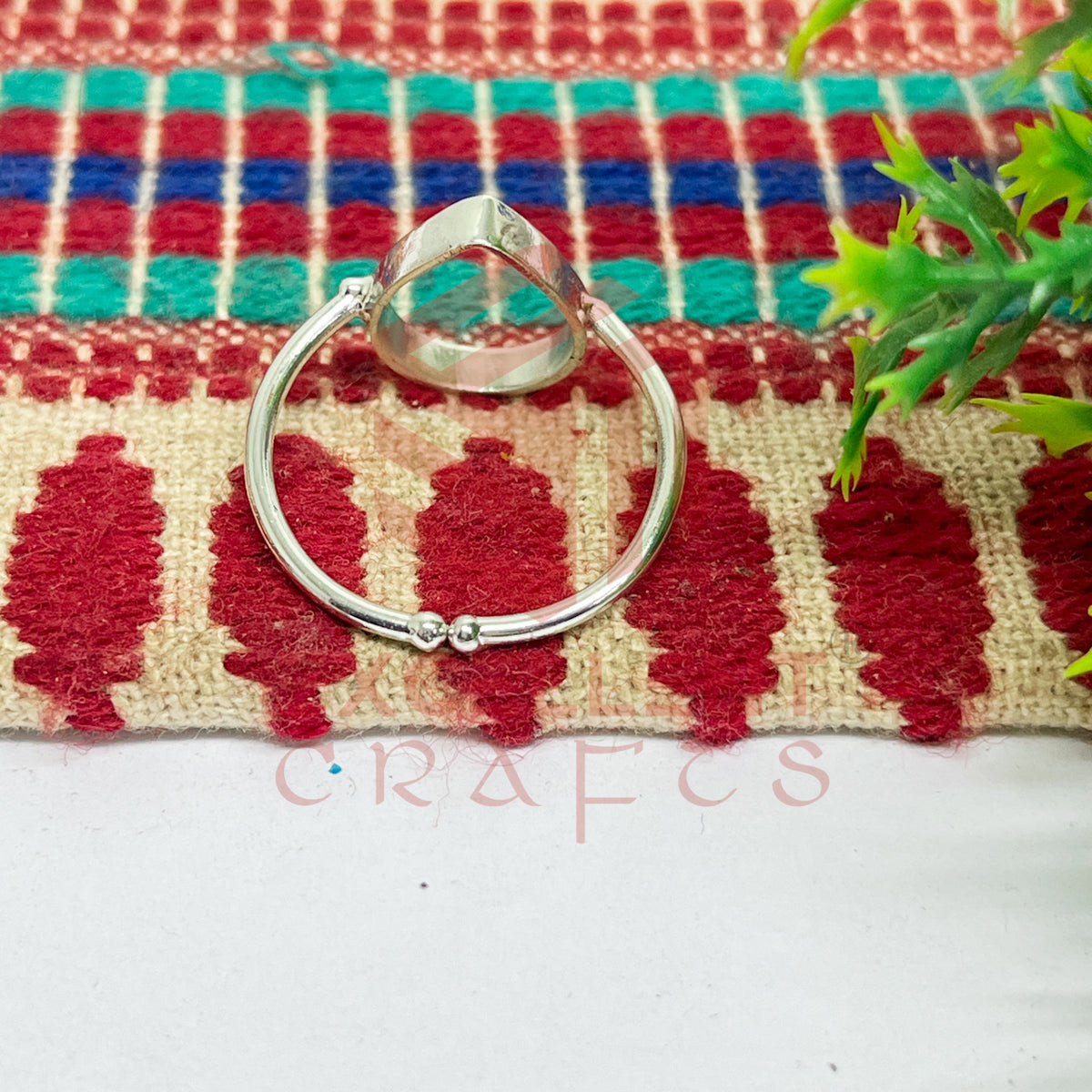 10x15mm Teardrop Brass Finger Ring